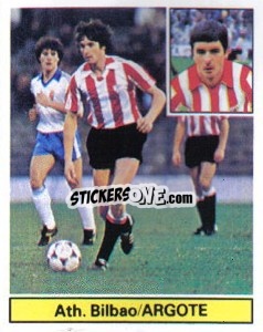Sticker Argote - Liga Spagnola 1981-1982
 - Colecciones ESTE