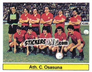 Cromo At. C. Osasuna - Liga Spagnola 1981-1982
 - Colecciones ESTE