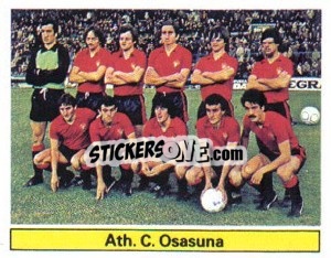 Sticker At. C. Osasuna - Liga Spagnola 1981-1982
 n. A12 - Colecciones ESTE