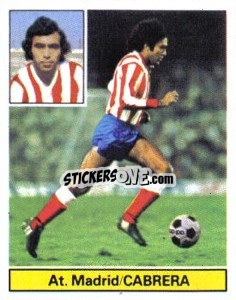 Cromo Cabrera - Liga Spagnola 1981-1982
 n. 172 - Colecciones ESTE