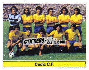 Sticker Cádiz C.F. - Liga Spagnola 1981-1982
 - Colecciones ESTE