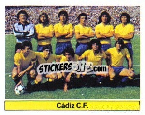 Sticker Cádiz C.F. - Liga Spagnola 1981-1982
 n. A4 - Colecciones ESTE