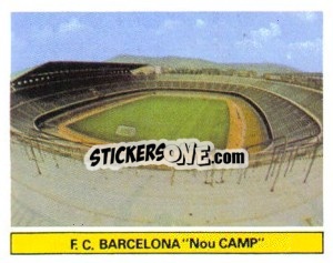 Sticker F.C. Barcelona - Nou Camp - Liga Spagnola 1981-1982
 n. C1 - Colecciones ESTE