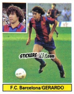 Sticker Gerardo - Liga Spagnola 1981-1982
 - Colecciones ESTE