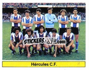 Sticker Hércules C.F. - Liga Spagnola 1981-1982
 n. A8 - Colecciones ESTE