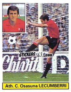 Sticker Lecumberri - Liga Spagnola 1981-1982
 - Colecciones ESTE