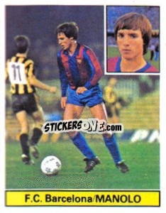 Sticker Manolo - Liga Spagnola 1981-1982
 - Colecciones ESTE