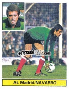 Cromo Navarro - Liga Spagnola 1981-1982
 - Colecciones ESTE