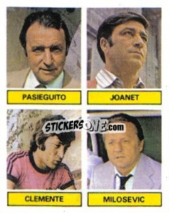 Cromo Pasieguito / Joanet / Clemente / Milosevic