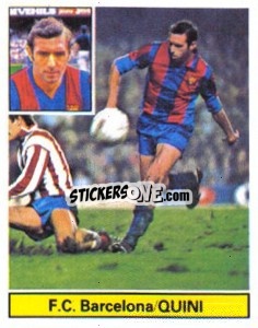 Sticker Quini - Liga Spagnola 1981-1982
 - Colecciones ESTE