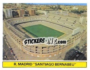 Sticker R. Madrid - Santiago Bernabeu - Liga Spagnola 1981-1982
 n. C11 - Colecciones ESTE