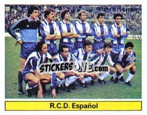 Cromo R.C.D. Español - Liga Spagnola 1981-1982
 - Colecciones ESTE