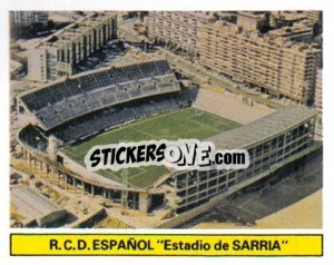 Sticker R.C.D. Español - Estadio de Sarriá - Liga Spagnola 1981-1982
 - Colecciones ESTE