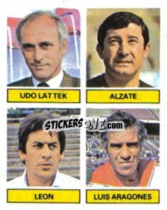 Figurina Udo Latek / Alzate / León / Luis Aragonés - Liga Spagnola 1981-1982
 - Colecciones ESTE