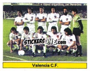 Cromo Valencia C.F. - Liga Spagnola 1981-1982
 - Colecciones ESTE