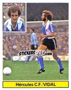 Sticker Vidal - Liga Spagnola 1981-1982
 n. 127 - Colecciones ESTE