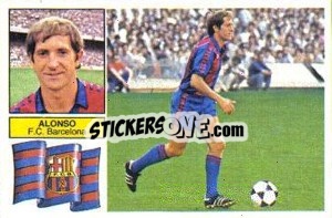 Sticker Alonso - Liga Spagnola 1982-1983
 n. 16 - Colecciones ESTE