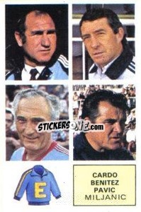 Sticker Cardo / Benítez / Pavic / Miljanic - Liga Spagnola 1982-1983
 n. E5 - Colecciones ESTE