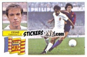 Cromo César - Liga Spagnola 1982-1983
 - Colecciones ESTE