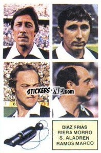 Figurina Díaz Frías / Riera Morro / S. Aladrén / Ramos Marco - Liga Spagnola 1982-1983
 n. A3 - Colecciones ESTE
