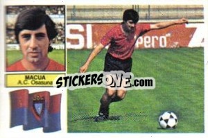 Sticker Macua - Liga Spagnola 1982-1983
 - Colecciones ESTE