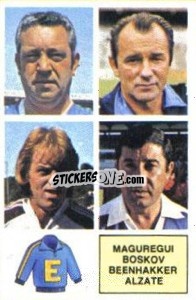 Sticker Maguregui / Boskov / Beenhakker / Alzate - Liga Spagnola 1982-1983
 - Colecciones ESTE