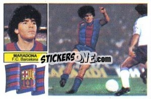 Sticker Maradona - Liga Spagnola 1982-1983
 n. F6 - Colecciones ESTE