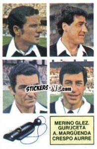 Cromo Merino Glez. / Guruceta / A. Margüenda / Crespo Aurre - Liga Spagnola 1982-1983
 n. A4 - Colecciones ESTE