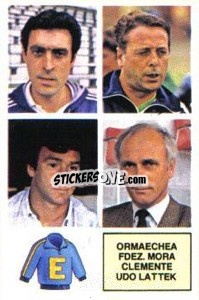 Cromo Ormaechea / Fdez. Mora / Clemente / Udo Lattek - Liga Spagnola 1982-1983
 - Colecciones ESTE