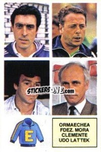 Sticker Ormaechea / Fdez. Mora / Clemente / Udo Lattek - Liga Spagnola 1982-1983
 n. E2 - Colecciones ESTE