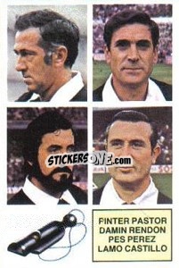 Cromo Pinter Pastor / Damin Rendón / Pes Pérez / Lamo Castillo