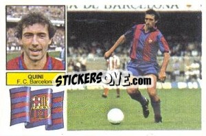 Sticker Quini - Liga Spagnola 1982-1983
 n. 20 - Colecciones ESTE
