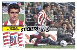 Sticker Quique - Liga Spagnola 1982-1983
 - Colecciones ESTE