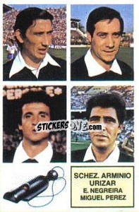 Sticker Schez. Arminio / Urízar / E. Negreira / Miguel Pérez - Liga Spagnola 1982-1983
 n. A5 - Colecciones ESTE