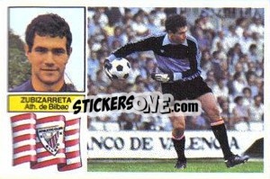 Sticker Zubizarreta - Liga Spagnola 1982-1983
 - Colecciones ESTE