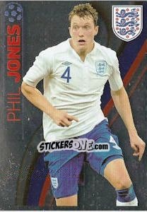 Sticker Phil Jones - England 2012 n. 2 - Topps
