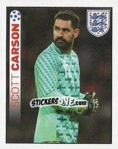 Sticker Scott Carson - England 2012 n. 11 - Topps