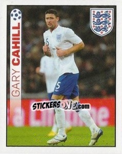Sticker Gary Cahill - England 2012 n. 13 - Topps