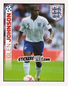 Sticker Glen Johnson - England 2012 n. 18 - Topps