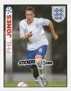 Sticker Phil Jones - England 2012 n. 21 - Topps