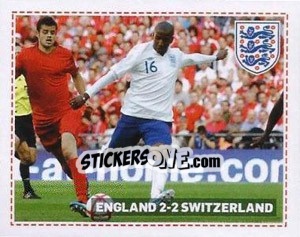 Figurina VS Switzerland (Away) - England 2012 - Topps