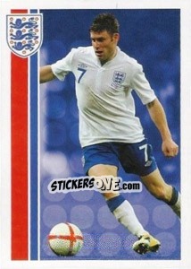 Sticker James Milner - England 2012 - Topps