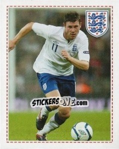 Sticker James Milner - England 2012 n. 86 - Topps