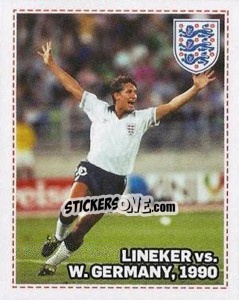Sticker Lineker VS Western Germany - England 2012 - Topps