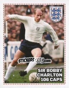 Sticker 106 - Bobby Charlton - England 2012 n. 192 - Topps