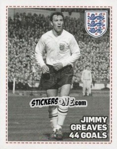 Sticker 44 - Jimmy Greaves - England 2012 n. 196 - Topps