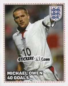 Sticker 40 - Michael Owen - England 2012 n. 197 - Topps