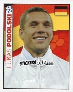 Sticker Lukas Podolski - England 2012 - Topps