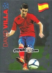 Sticker Star Player: David Villa - England 2012 - Topps