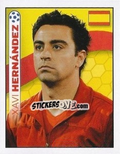 Sticker Xavi Hernández - England 2012 n. 259 - Topps